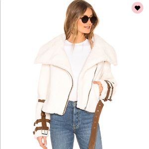 Tularosa white baily moto jacket